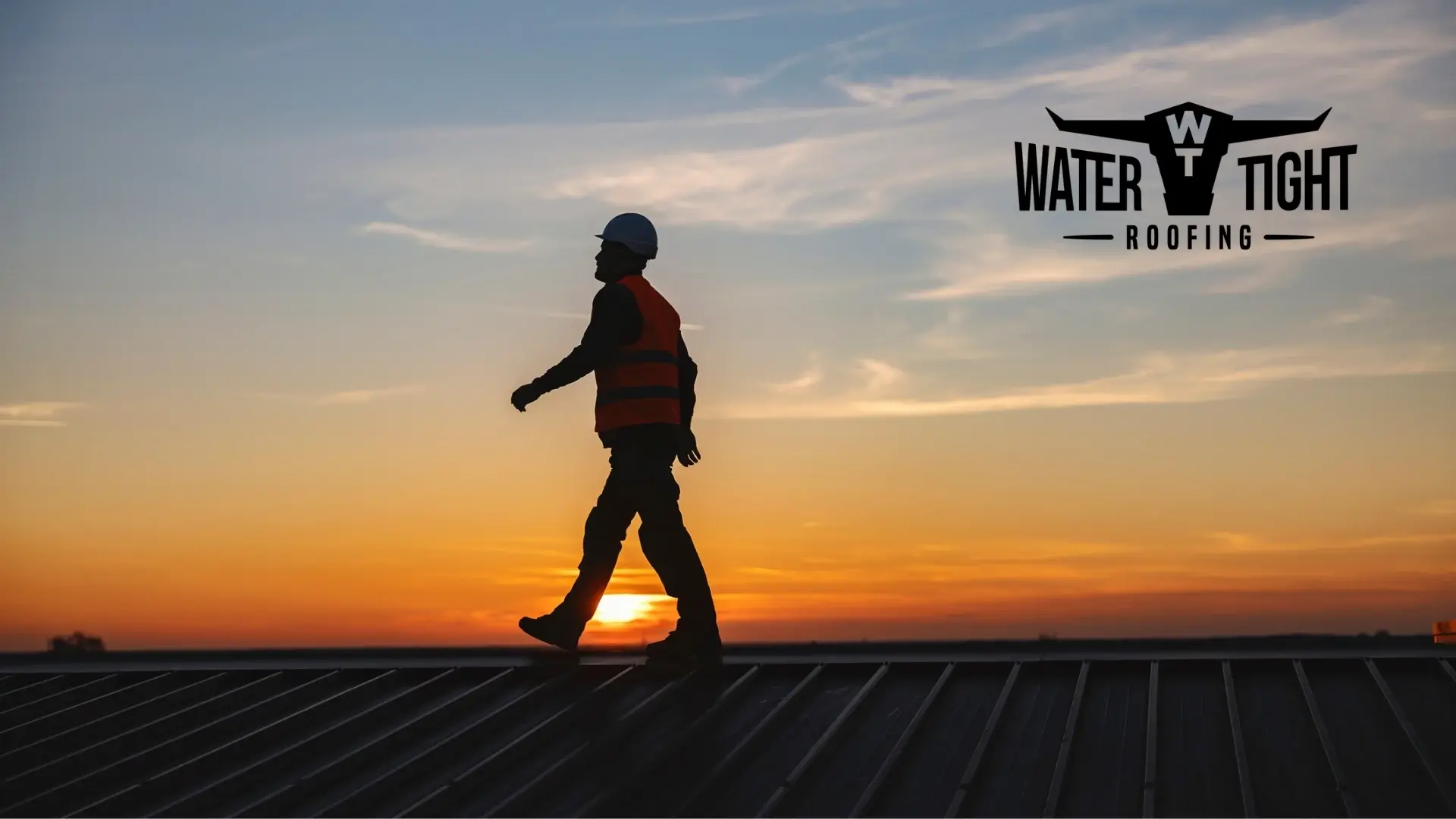 Commercial roofer inspecting summer HVAC foot traffic roof damage